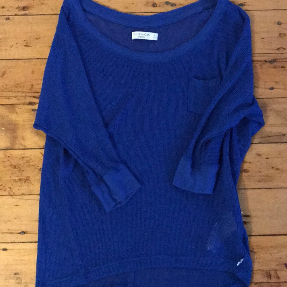 Gilly Hicks Blue Shirt